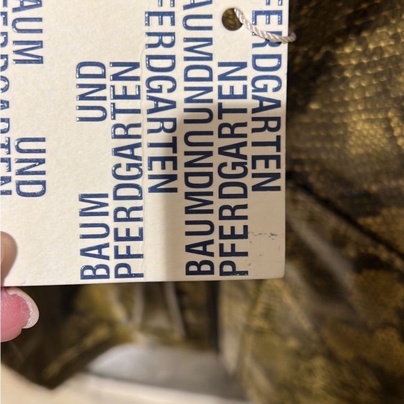 NWT BAUM UND PFERDGARTEN Yellow Snake Print Jacket - Picture 5 of 12